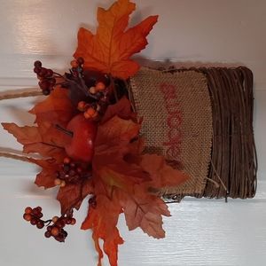 Welcome Basket Arrangement Hanging Small Lightweight Apartment Condo Door Wall